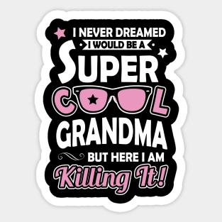 Super Cool Grandma Sticker